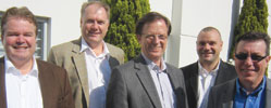 From left:  Herman Warnshuis, Barend Niemand, Peter Verwer, Francesco Pagin, Steve Hood.